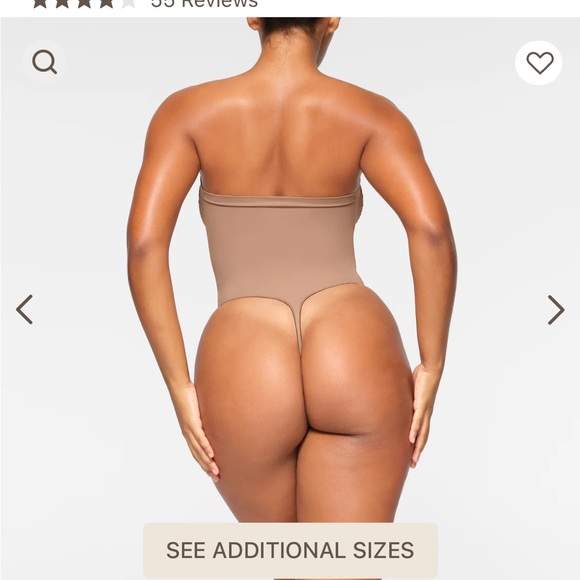 Size medium skims STRAPLESS THONG BODYSUIT - Picture 5 of 5